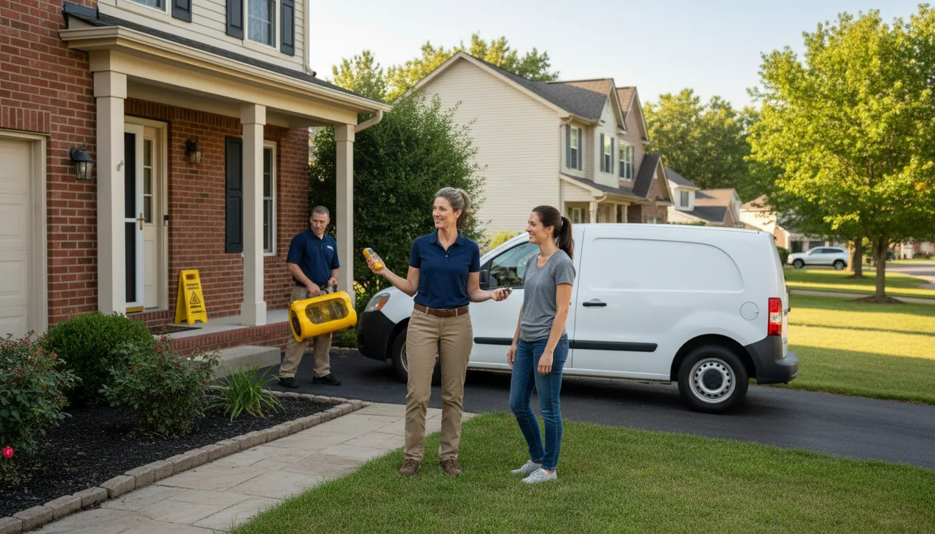 Water restoration image for Water Damage & Restoration Services in Danbury, WI